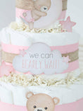 Load image into Gallery viewer, Teddy Bear Diaper Cake Collection - Pink
