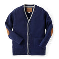 Load image into Gallery viewer, Tipped Organic Cardigan with Elbow Patches - Baby

