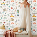 Load image into Gallery viewer, Alphabet Wallpaper - Nursery Wall Decor Wallpapers
