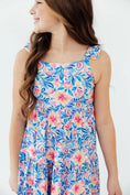Load image into Gallery viewer, Watercolor Floral Ruffle Maxi Dress
