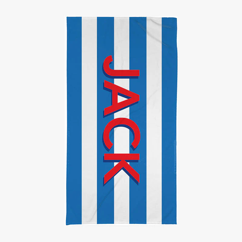 Big Name Blue Beach Towel