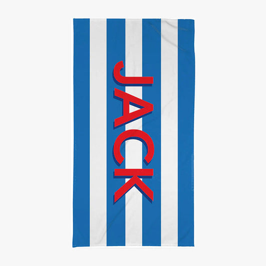 Big Name Blue Beach Towel