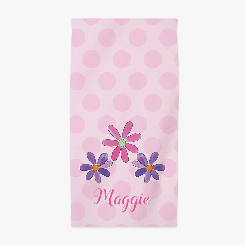 Flower Power Beach Towel
