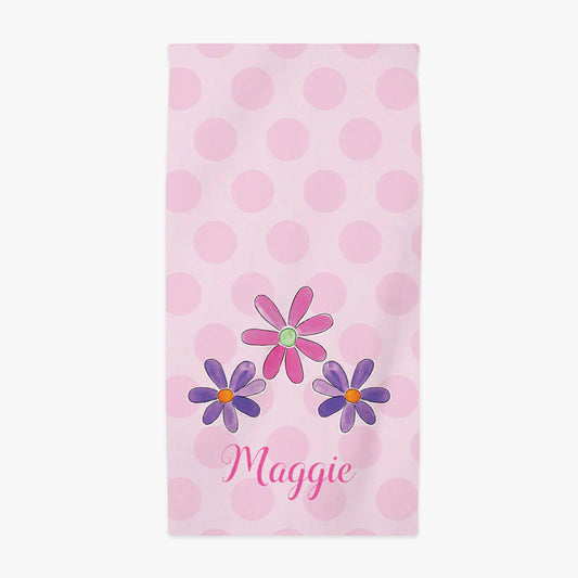 Flower Power Beach Towel