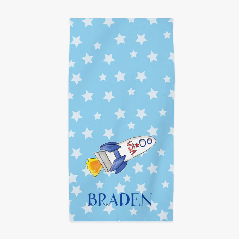 Blast Off Beach Towel