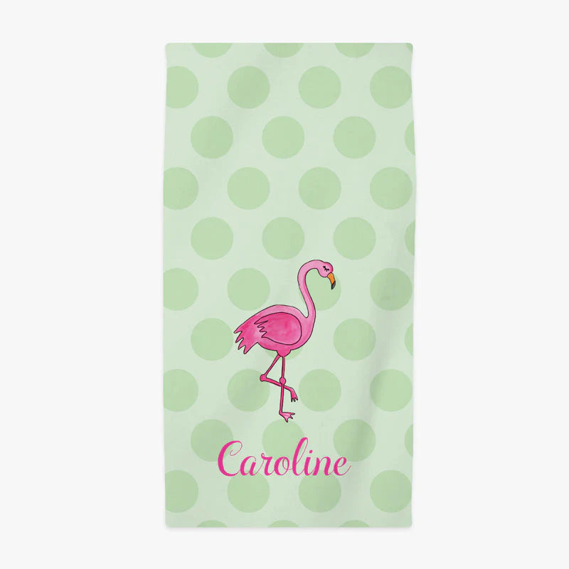 Flamingo Fun Beach Towel