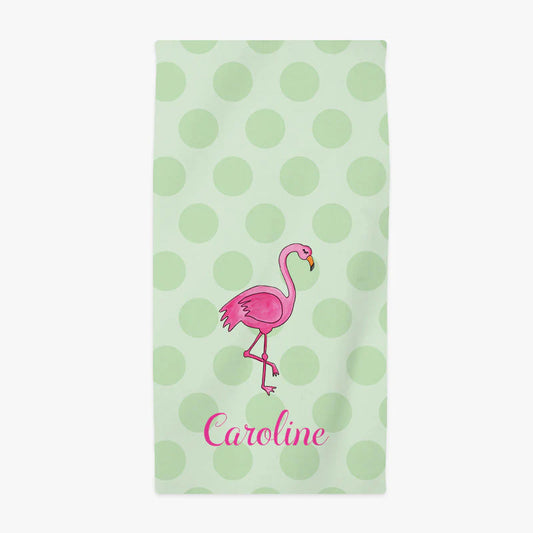 Flamingo Fun Beach Towel
