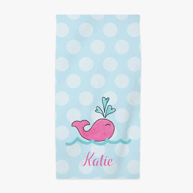 Preppy Whale Beach Towel