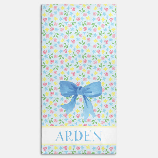 Blooms & Bows Beach Towel