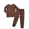 Load image into Gallery viewer, Two-Piece Pajama Set -  Brown Lightning
