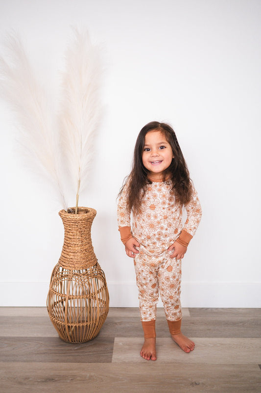 Flower Garden Bamboo Kids Pajama Set