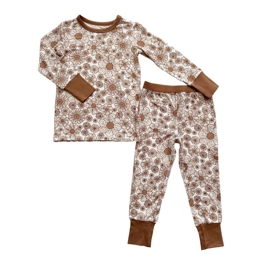 Flower Garden Bamboo Kids Pajama Set