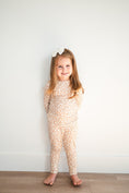 Load image into Gallery viewer, Mocha Ditsy Floral Bamboo Pajama Set
