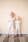 Load image into Gallery viewer, Vintage Airplane Bamboo Kids Pajama Set
