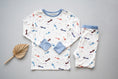 Load image into Gallery viewer, Vintage Airplane Bamboo Kids Pajama Set
