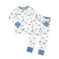 Load image into Gallery viewer, Vintage Airplane Bamboo Kids Pajama Set
