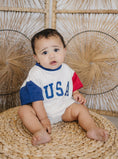 Load image into Gallery viewer, USA Colorblock T-Shirt Romper
