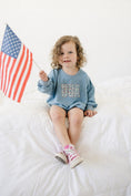 Load image into Gallery viewer, USA Daisy Bamboo Sweatshirt Romper
