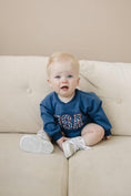 Load image into Gallery viewer, USA Stars Sweatshirt Romper
