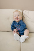 Load image into Gallery viewer, USA Stars Sweatshirt Romper
