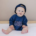 Load image into Gallery viewer, USA Sweatshirt Romper
