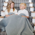 Load image into Gallery viewer, WAFFLE KNIT TODDLER BLANKETS
