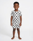 Load image into Gallery viewer, Bamboo Shorts Set | Palm Style White
