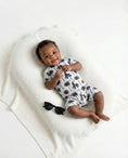 Load image into Gallery viewer, Bamboo Shorty Romper  | Palm Style White
