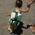 Load image into Gallery viewer, Recycled Kids Backpack Green Graphic
