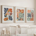 Load image into Gallery viewer, Boho Botanical Set of 3 Wall Art. Abstract Flowers Prints
