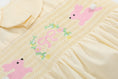 Load image into Gallery viewer, Yellow Petal Collared Smocked Bubble Romper
