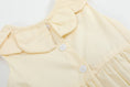 Load image into Gallery viewer, Yellow Petal Collared Smocked Bubble Romper
