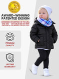 Load image into Gallery viewer, Car Seat Coat | The Road Coat Vegan - Black
