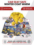 Load image into Gallery viewer, Car Seat Coat | The Road Coat Vegan - Construction Print
