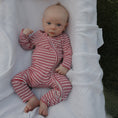 Load image into Gallery viewer, Bamboo Zip Pajamas | Heritage Stripe
