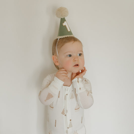 Bamboo Zip Pajamas | Birthday Boy