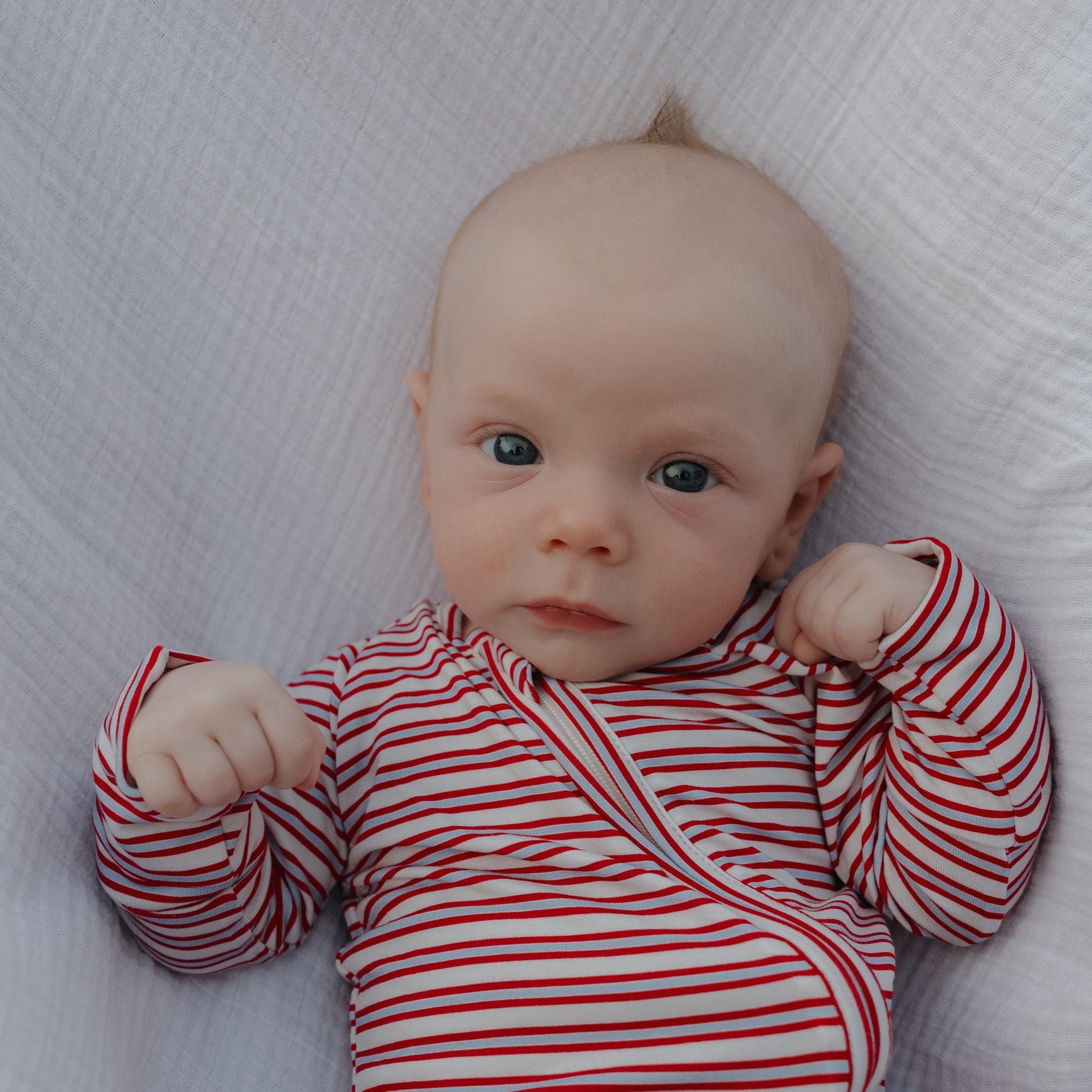 Bamboo Zip Pajamas | Heritage Stripe