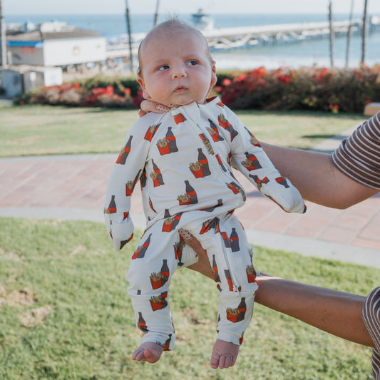 Bamboo Zip Pajamas | Fries & Cola