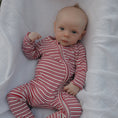 Load image into Gallery viewer, Bamboo Zip Pajamas | Heritage Stripe

