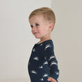 Load image into Gallery viewer, Bamboo Zip Pajamas | Police Cruiser
