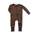 Load image into Gallery viewer, Brown Lightning Baby Pajamas | Zipper Romper
