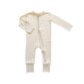 Load image into Gallery viewer, Cream Baby Pajamas | Zipper Romper
