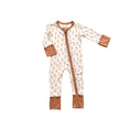 Load image into Gallery viewer, Neutral Rectangle Baby Pajamas | Zipper Romper
